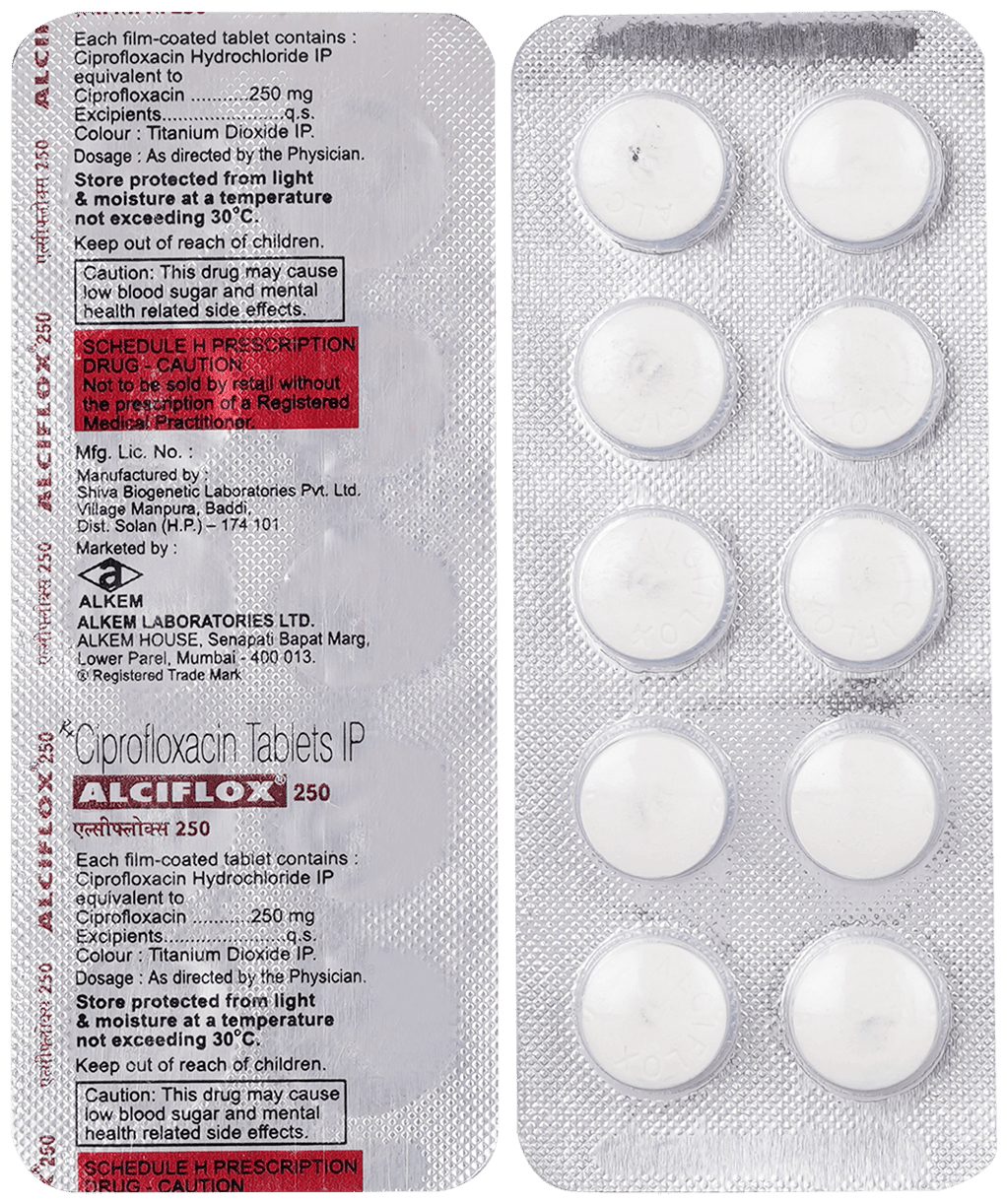 Alciflox 250mg Tablet