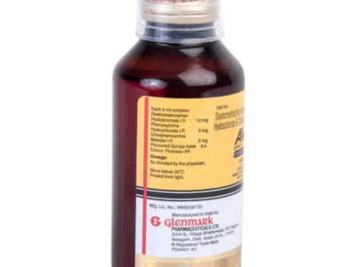 Alex Syrup bottle label composition