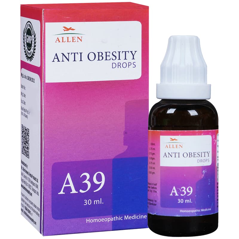 Allen A39 Anti Obesity Drop box and bottle
