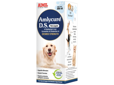 Amlycure D.S. Pet Liquid Aimil polyherbal liver corrective 200 ml carton front