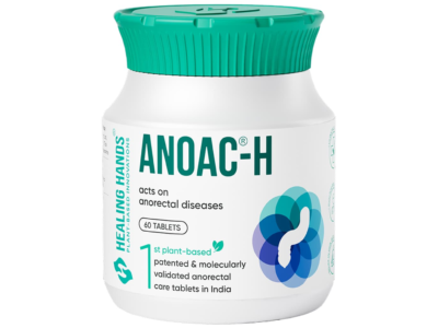 Healing Hands Anoac-H Tablets bottle of 60 tablets