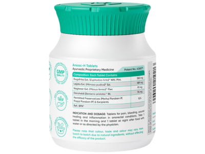 Anoac-H Tablets label composition indications and dosage