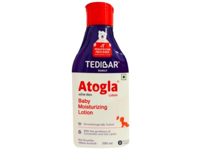 Atogla Baby Moisturizing Lotion with ceramides and oat lipids 200 ml bottle