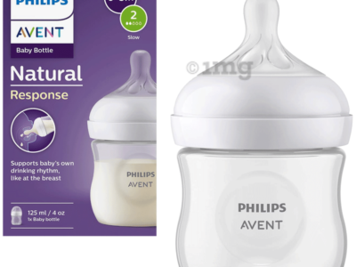 Philips Avent Natural Response Baby Feeding Bottle, 125 ml