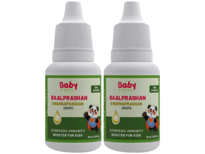 BabyOrgano Swarnaprashan Gold Drops pack of 2 bottles for kids