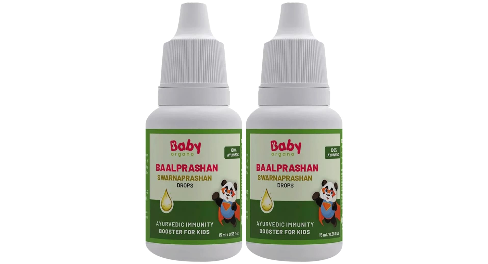 BabyOrgano Swarnaprashan Gold Drops pack of 2 bottles for kids