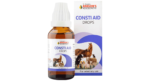 Baksons Consti Aid Drops homoeopathic veterinary 30 ml bottle and carton