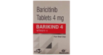 Barikind 4 mg Tablet Mankind baricitinib 4 mg bottle of 14 tablets