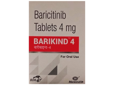 Barikind 4 mg Tablet Mankind baricitinib 4 mg bottle of 14 tablets