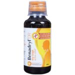 Benadryl DR Syrup bottle dry cough active relief, 100 ml