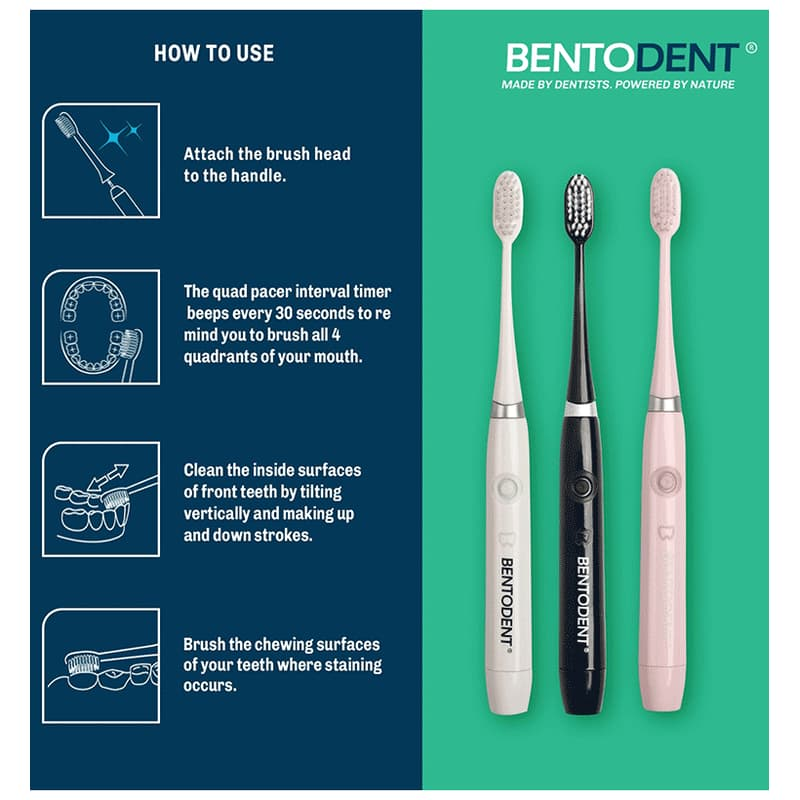 Bentodent Toothbrush how to use quad pacer guide