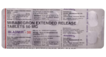 Bladmir 50mg Tablet Alembic mirabegron extended release strip of 10 tablets