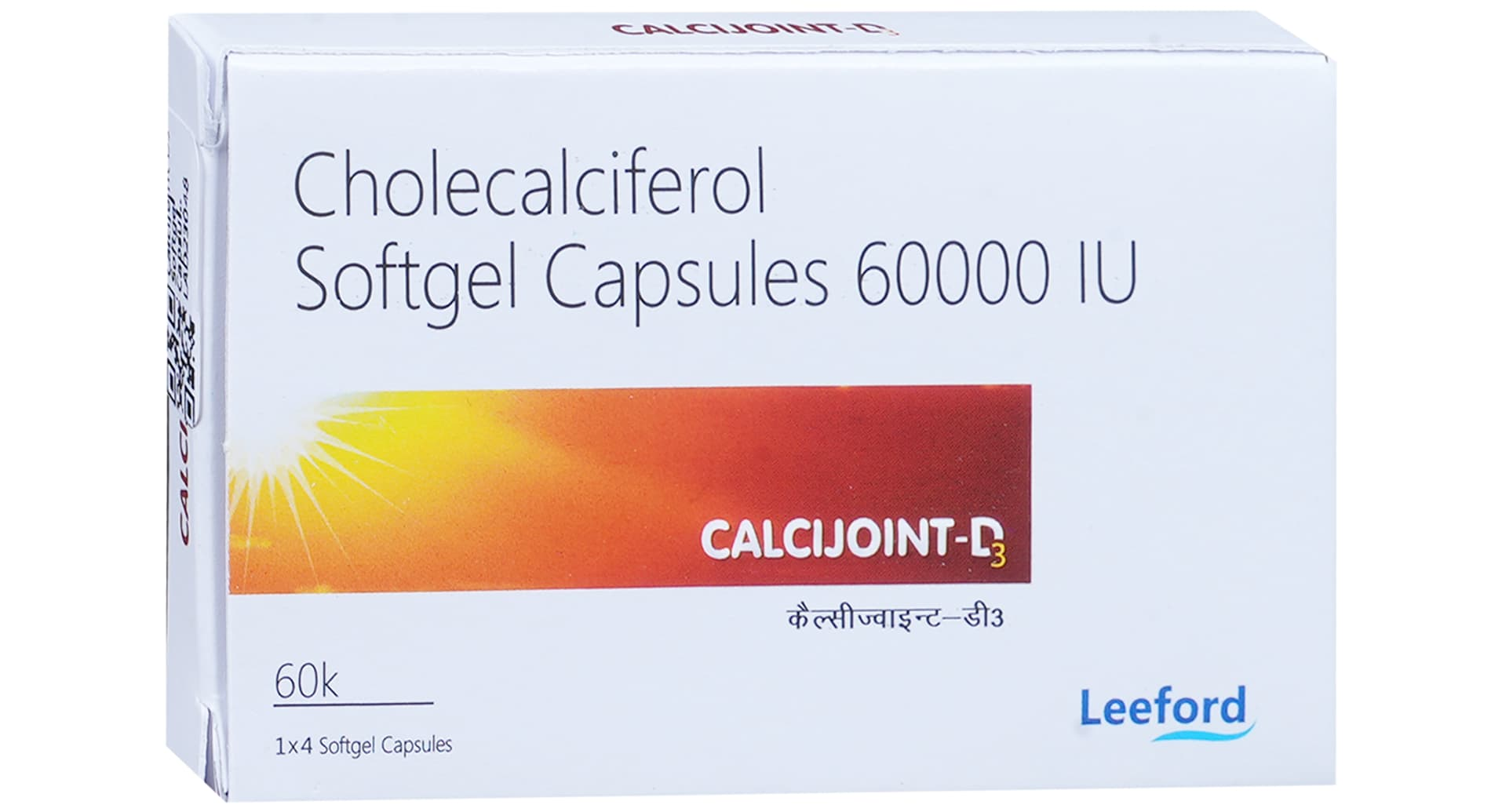 Calcijoint-D3 Softgel Capsule pack by Leeford Healthcare