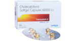 Calcijoint-D3 Softgel Capsule strip of 4 with cholecalciferol 60000 IU