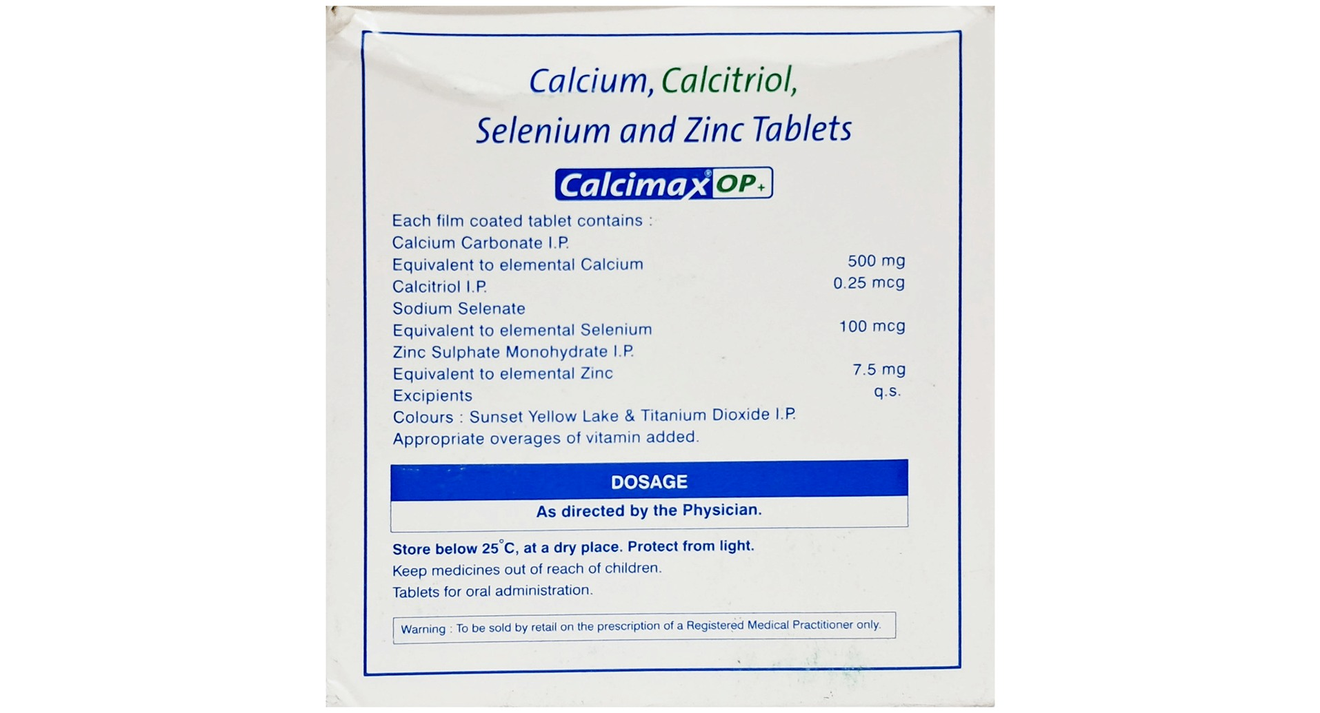 Calcimax OP Plus Tablet - view 3