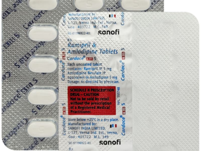 Cardace AM 5 Tablet blister Ramipril Amlodipine Sanofi