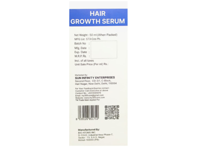365 Care Hair Growth Serum bottle and carton