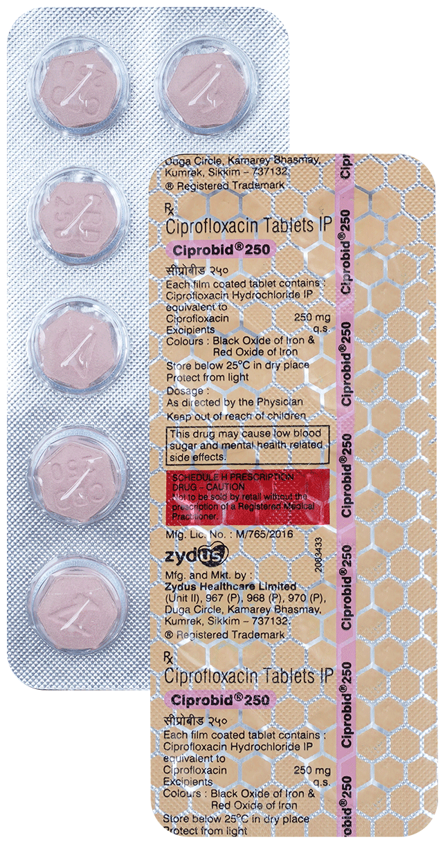Ciprobid 250 Tablet