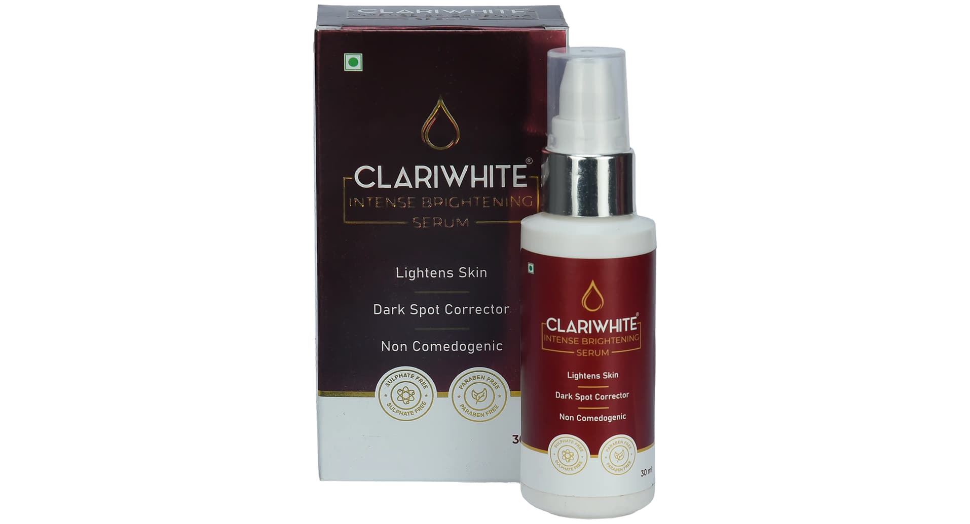 Clariwhite Intense Brightening Serum 30 ml pack with pump bottle