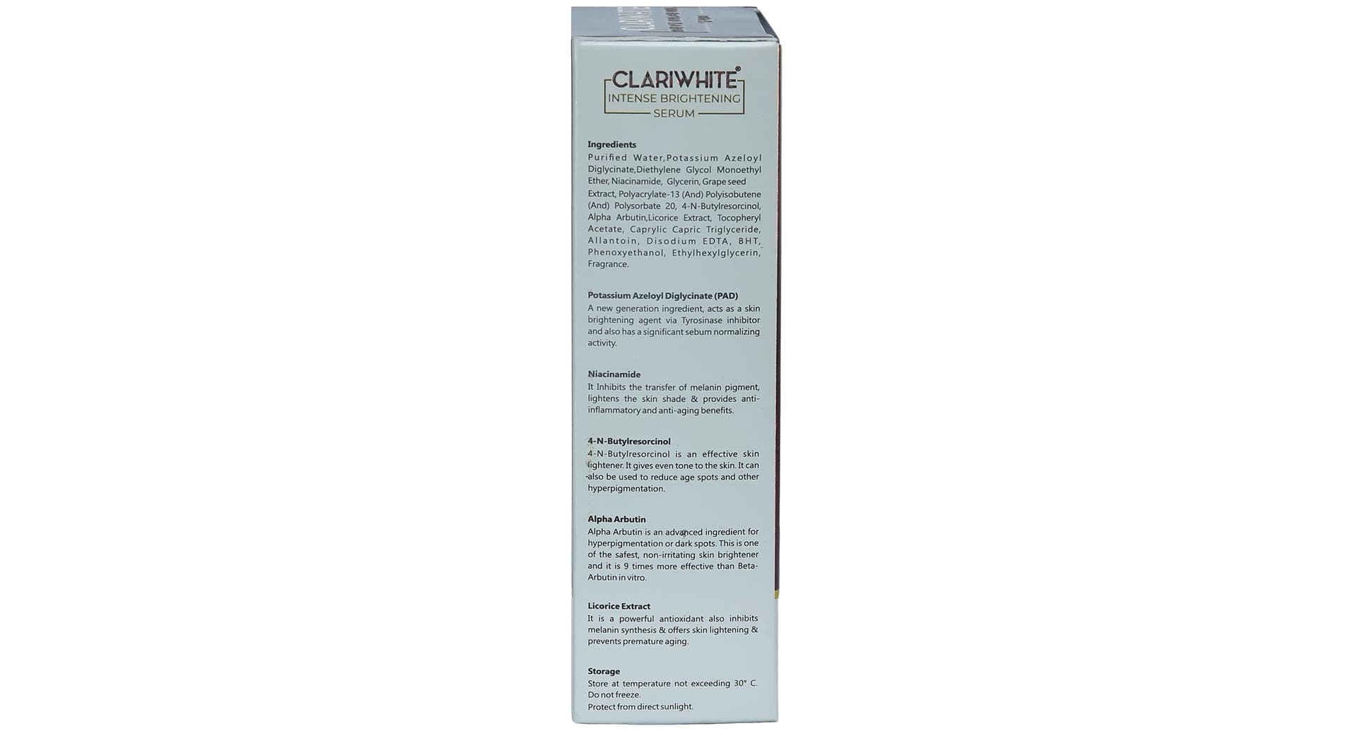 Clariwhite Intense Brightening Serum bottle front