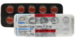 Cytotam 20 Tamoxifen Citrate 20mg tablets by Cipla - strip front and back