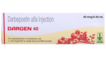 Dargen 40 darbepoetin alfa injection Lupin carton front 40 mcg 0.40 ml