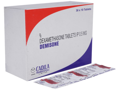 Demisone dexamethasone tablets IP 0.5 mg Cadila box with strip