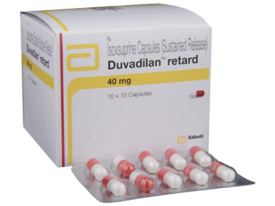 Duvadilan Retard Capsule SR Abbott isoxsuprine 40 mg strip
