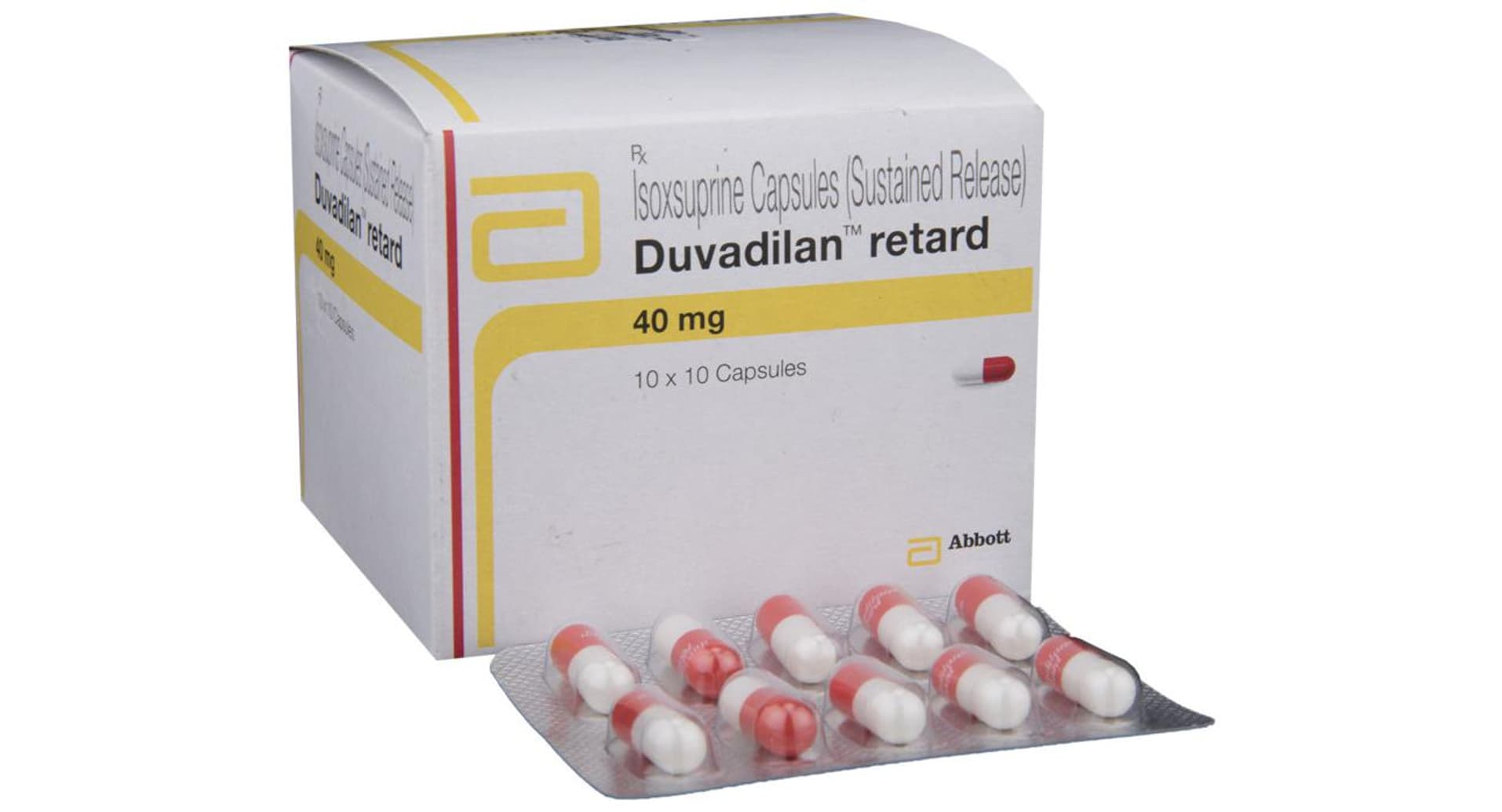 Duvadilan Retard Capsule SR Abbott isoxsuprine 40 mg strip