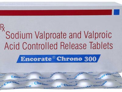 Encorate Chrono 300 mg Tablet Sun Pharma sodium valproate CR pack with strip