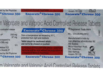 Encorate Chrono 300 mg Tablet strip composition details