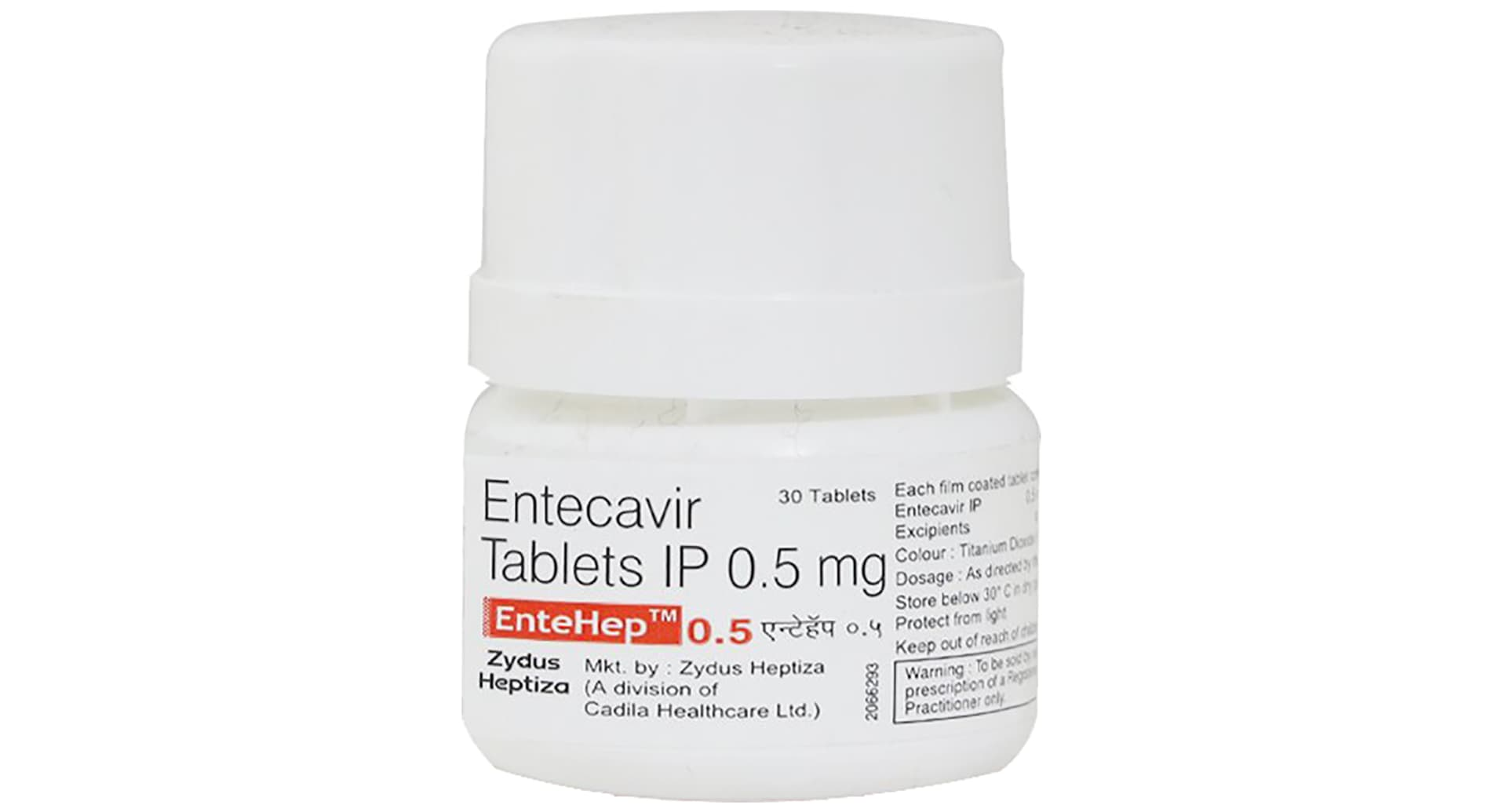 Entehep 0.5 Tablet Zydus entecavir 0.5 mg pack of 30 tablets
