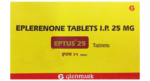 Eptus 25 mg Tablet Glenmark eplerenone 25 mg carton front