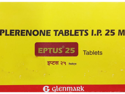 Eptus 25 mg Tablet Glenmark eplerenone 25 mg carton front
