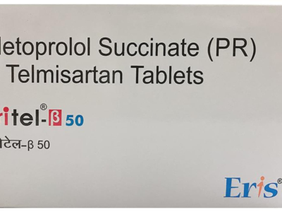 Eritel B 40mg/50mg Tablet PR carton front by Eris Lifesciences