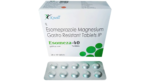 Esomeza-40 esomeprazole magnesium gastro resistant tablets IP Knoll box and blister