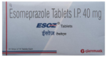 ESOZ esomeprazole tablets IP 40 mg Glenmark carton front