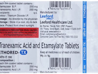 Ethored-TX Tablet blister composition panel