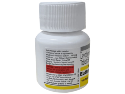 Euthyrox 100 mcg composition and manufacturer panel
