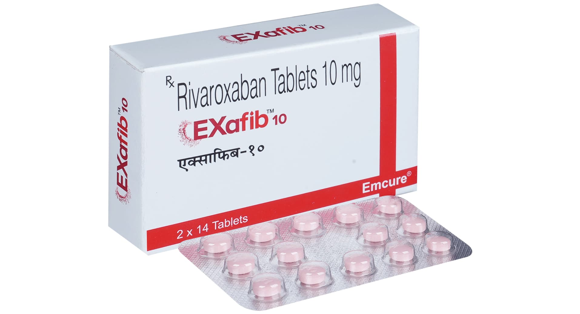 Exafib 10 Tablet Emcure rivaroxaban 10 mg strip of 14