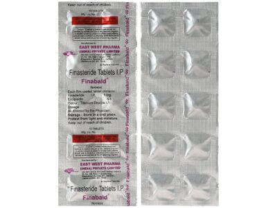 Finabald 1 mg finasteride tablets IP blister with composition