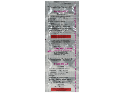 Finabald-2.5 tablet blister composition panel
