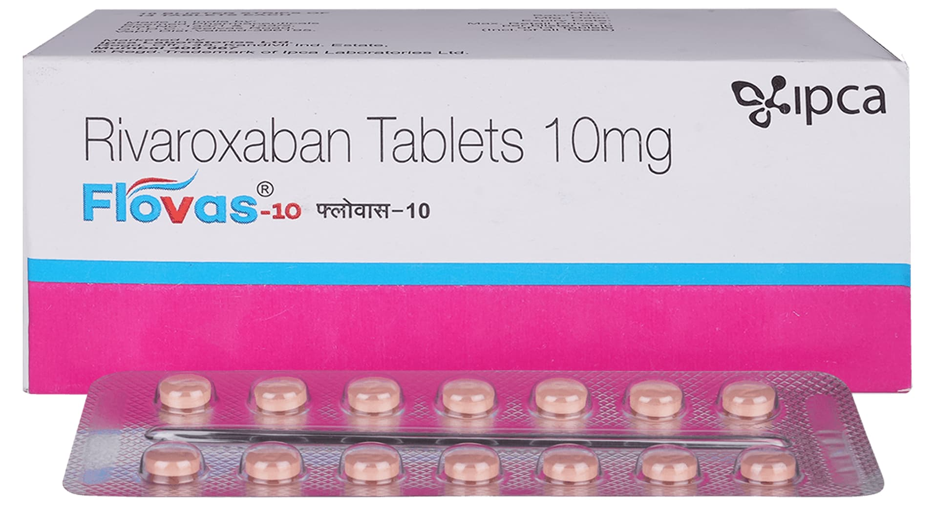 FLOvas 10 Tablet Ipca rivaroxaban 10 mg strip of 14