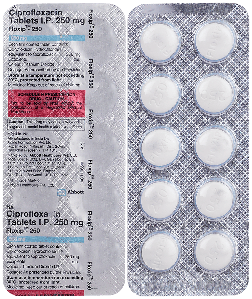 Floxip 250 Tablet