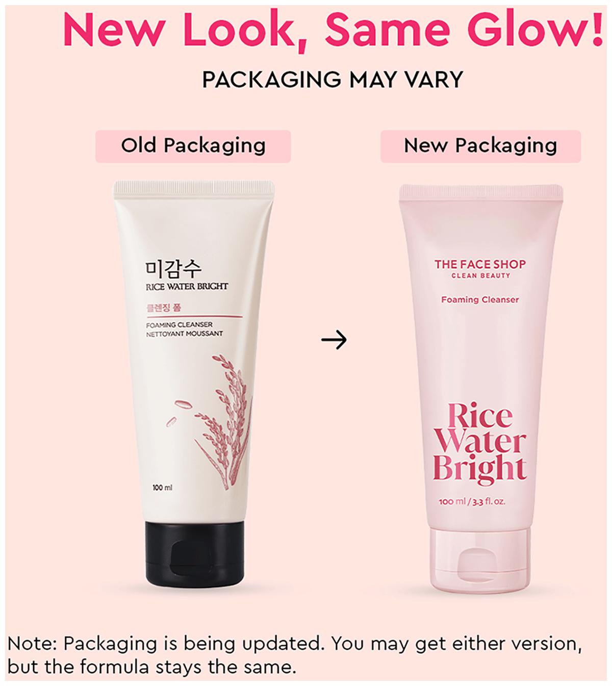 The Face Shop Rice Water Bright Foaming Cleanser (100ml) - Image 4