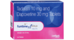 Funtime XT Gold Tablet carton front - Tadalafil 10mg and Dapoxetine 30mg by Leeford