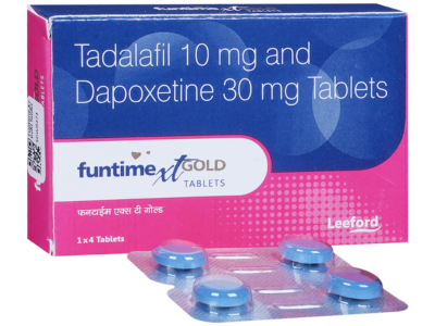 Funtime XT Gold Tablet pack with blister of 4 tablets