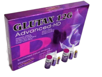 Glutax 12G Advanced-HD synchronized cellular whitening glutathione injection box with vials