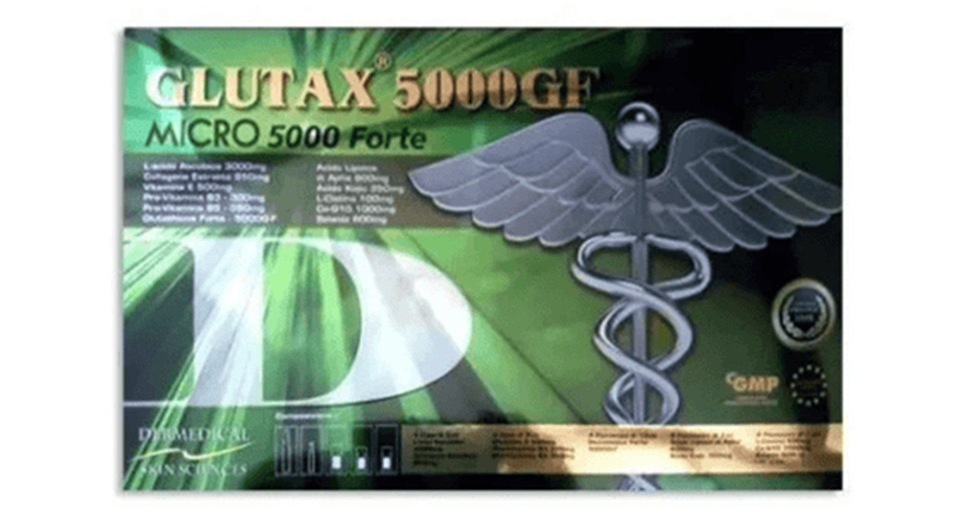 Glutax 5000GF Micro 5000 Forte skin whitening glutathione injection box
