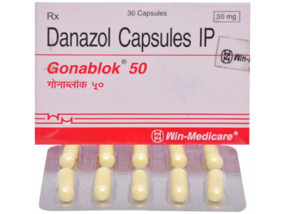 Gonablok 50 Capsule Win-Medicare danazol 50 mg pack of 30 capsules